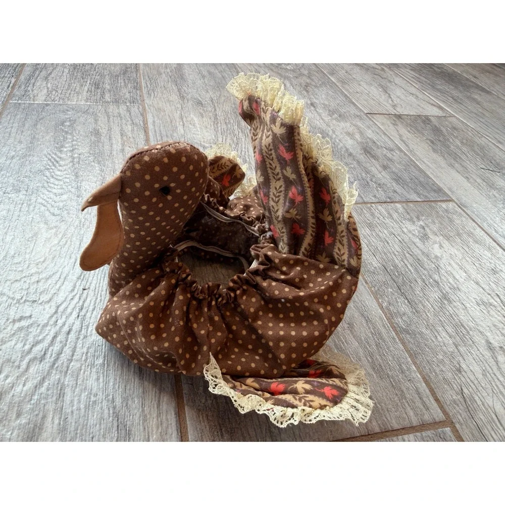 Avon Turkey Bowl Cover Basket Thanksgiving Table Vintage Gift Cottage Decor